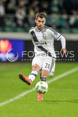  16.03.2016 WARSZAWA PILKA NOZNA <br />FOOTBALL PUCHAR POLSKI STADION LEGII<br />MECZ LEGIA WARSZAWA - ZAWISZA BYDGOSZCZ<br />N/Z LUKASZ BROZ<br /> 