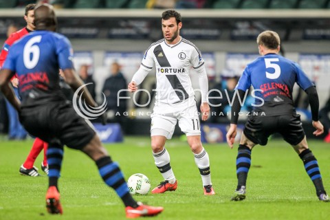  16.03.2016 WARSZAWA PILKA NOZNA <br />FOOTBALL PUCHAR POLSKI STADION LEGII<br />MECZ LEGIA WARSZAWA - ZAWISZA BYDGOSZCZ<br />N/Z NEMANJA NIKOLIC<br /> 