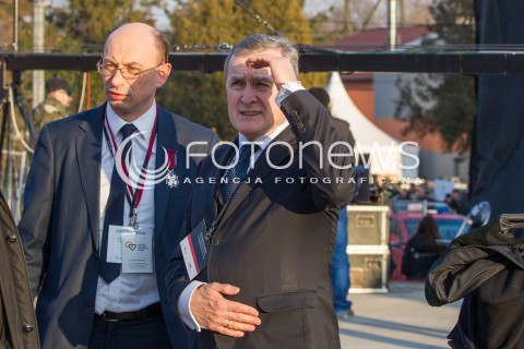  17.03.2016 MARKOWA ( POLAND )<br />WIZYTA PARY PREZYDENCKIEJ W WOJEWODZTWIE PODKARPACKIM<br />OTWARCIE MUZEUM POLAKOW RATUJACYCH ZYDOW PODCZAS II WOJNY SWIATOWEJ IM. RODZINY ULMOW<br />N/Z MATEUSZ SZPYTMA - DYREKTOR MUZEUM I MINISTER KULTURY PIOTR GLINSKI<br /> 