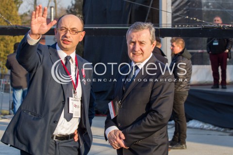  17.03.2016 MARKOWA ( POLAND )<br />WIZYTA PARY PREZYDENCKIEJ W WOJEWODZTWIE PODKARPACKIM<br />OTWARCIE MUZEUM POLAKOW RATUJACYCH ZYDOW PODCZAS II WOJNY SWIATOWEJ IM. RODZINY ULMOW<br />N/Z MATEUSZ SZPYTMA - DYREKTOR MUZEUM I MINISTER KULTURY PIOTR GLINSKI<br /> 