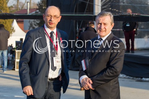  17.03.2016 MARKOWA ( POLAND )<br />WIZYTA PARY PREZYDENCKIEJ W WOJEWODZTWIE PODKARPACKIM<br />OTWARCIE MUZEUM POLAKOW RATUJACYCH ZYDOW PODCZAS II WOJNY SWIATOWEJ IM. RODZINY ULMOW<br />N/Z MATEUSZ SZPYTMA - DYREKTOR MUZEUM I MINISTER KULTURY PIOTR GLINSKI<br /> 