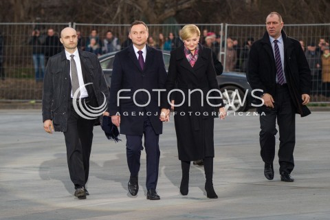  17.03.2016 MARKOWA ( POLAND )<br />WIZYTA PARY PREZYDENCKIEJ W WOJEWODZTWIE PODKARPACKIM<br />OTWARCIE MUZEUM POLAKOW RATUJACYCH ZYDOW PODCZAS II WOJNY SWIATOWEJ IM. RODZINY ULMOW<br />N/Z PREZYDENT RP ANDRZEJ DUDA AGATA DUDA <br /> 