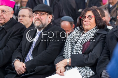  17.03.2016 MARKOWA ( POLAND )<br />WIZYTA PARY PREZYDENCKIEJ W WOJEWODZTWIE PODKARPACKIM<br />OTWARCIE MUZEUM POLAKOW RATUJACYCH ZYDOW PODCZAS II WOJNY SWIATOWEJ IM. RODZINY ULMOW<br />N/Z MICHAEL SCHUDRICH - NACZELNY RABIN POLSKI ANNA AZARI - AMBASADOR IZRAELA W POLSCE<br /> 
