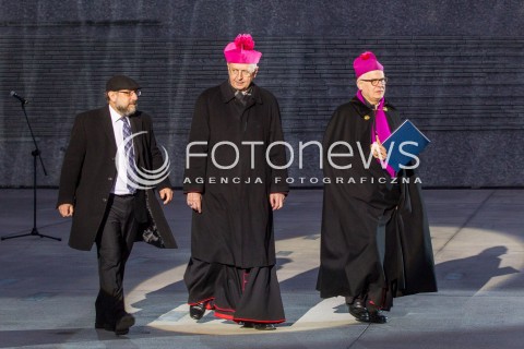  17.03.2016 MARKOWA ( POLAND )<br />WIZYTA PARY PREZYDENCKIEJ W WOJEWODZTWIE PODKARPACKIM<br />OTWARCIE MUZEUM POLAKOW RATUJACYCH ZYDOW PODCZAS II WOJNY SWIATOWEJ IM. RODZINY ULMOW<br />N/Z MICHAEL SCHUDRICH - NACZELNY RABIN POLSKI<br />BISKUP JOZEF MICHALIK METROPOLITA PRZEMYSKI STANISLAW GADECKI<br /> 