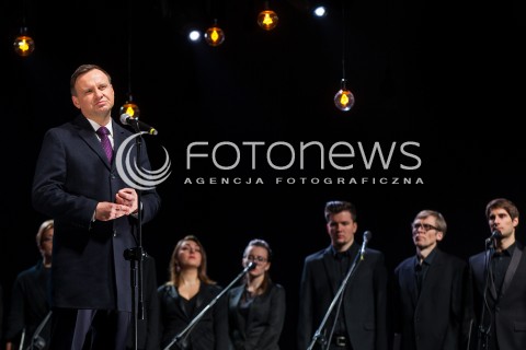  17.03.2016 MARKOWA ( POLAND )<br />WIZYTA PARY PREZYDENCKIEJ W WOJEWODZTWIE PODKARPACKIM<br />OTWARCIE MUZEUM POLAKOW RATUJACYCH ZYDOW PODCZAS II WOJNY SWIATOWEJ IM. RODZINY ULMOW<br />N/Z PREZYDENT RP ANDRZEJ DUDA PRZEMOWIENIE<br /> 