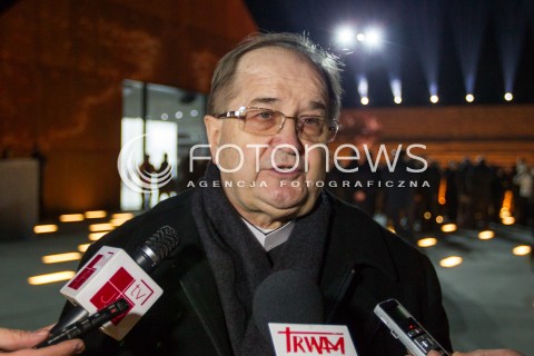  17.03.2016 MARKOWA ( POLAND )<br />WIZYTA PARY PREZYDENCKIEJ W WOJEWODZTWIE PODKARPACKIM<br />OTWARCIE MUZEUM POLAKOW RATUJACYCH ZYDOW PODCZAS II WOJNY SWIATOWEJ IM. RODZINY ULMOW<br />N/Z OJCIEC DYREKTOR RADIO MARYJA TADEUSZ RYDZYK GLOWKA PORTRET SYLWETKA <br /> 