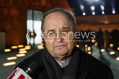  17.03.2016 MARKOWA ( POLAND )<br />WIZYTA PARY PREZYDENCKIEJ W WOJEWODZTWIE PODKARPACKIM<br />OTWARCIE MUZEUM POLAKOW RATUJACYCH ZYDOW PODCZAS II WOJNY SWIATOWEJ IM. RODZINY ULMOW<br />N/Z OJCIEC DYREKTOR RADIO MARYJA TADEUSZ RYDZYK GLOWKA PORTRET SYLWETKA <br /> 