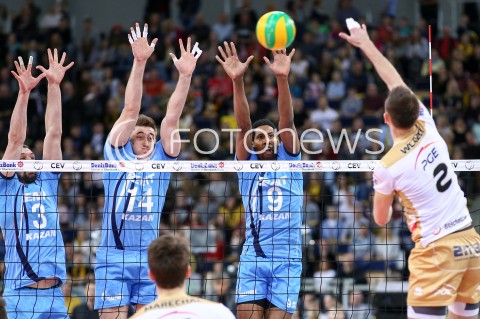  24.03.2016 LODZ POLAND<br />
SIATKOWKA LIGA MISTRZOW MEN CEV VOLLEYBALL CHAMPIONS LEAGUE 2015/2016<br />
MATCH PGE SKRA BELCHATOW - ZENIT KAZAN<br />
N/Z WILFREDO VERENO LEON ALEXANDER BUTKO ALEXANDER GUTSLYUK<br />
 