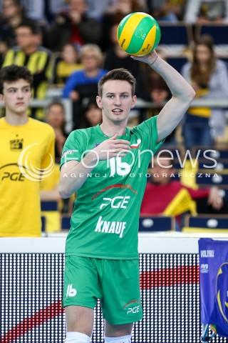  24.03.2016 LODZ POLAND<br />
SIATKOWKA LIGA MISTRZOW MEN CEV VOLLEYBALL CHAMPIONS LEAGUE 2015/2016<br />
MATCH PGE SKRA BELCHATOW - ZENIT KAZAN<br />
N/Z KACPER PIECHOCKI SYLWETKA<br />
 