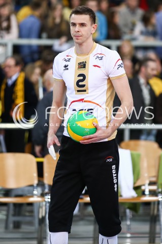  24.03.2016 LODZ POLAND<br />
SIATKOWKA LIGA MISTRZOW MEN CEV VOLLEYBALL CHAMPIONS LEAGUE 2015/2016<br />
MATCH PGE SKRA BELCHATOW - ZENIT KAZAN<br />
N/Z MARIUSZ WLAZLY SYLWETKA<br />
 