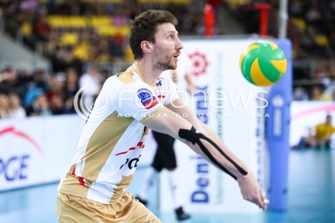  24.03.2016 LODZ POLAND<br />
SIATKOWKA LIGA MISTRZOW MEN CEV VOLLEYBALL CHAMPIONS LEAGUE 2015/2016<br />
MATCH PGE SKRA BELCHATOW - ZENIT KAZAN<br />
N/Z NICOLAS URIARTE SYLWETKA<br />
 