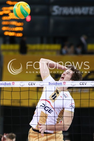  24.03.2016 LODZ POLAND<br />
SIATKOWKA LIGA MISTRZOW MEN CEV VOLLEYBALL CHAMPIONS LEAGUE 2015/2016<br />
MATCH PGE SKRA BELCHATOW - ZENIT KAZAN<br />
N/Z MIHAJLO STANKOVIC SYLWETKA<br />
 