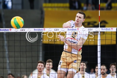  24.03.2016 LODZ POLAND<br />
SIATKOWKA LIGA MISTRZOW MEN CEV VOLLEYBALL CHAMPIONS LEAGUE 2015/2016<br />
MATCH PGE SKRA BELCHATOW - ZENIT KAZAN<br />
N/Z MARIUSZ WLAZLY SYLWETKA<br />
 