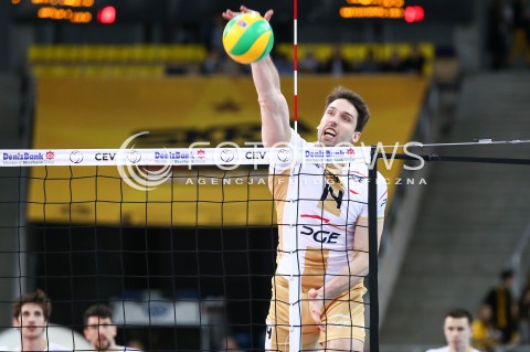  24.03.2016 LODZ POLAND<br />
SIATKOWKA LIGA MISTRZOW MEN CEV VOLLEYBALL CHAMPIONS LEAGUE 2015/2016<br />
MATCH PGE SKRA BELCHATOW - ZENIT KAZAN<br />
N/Z GROMADOWSKI MARCEL SYLWETKA<br />
 