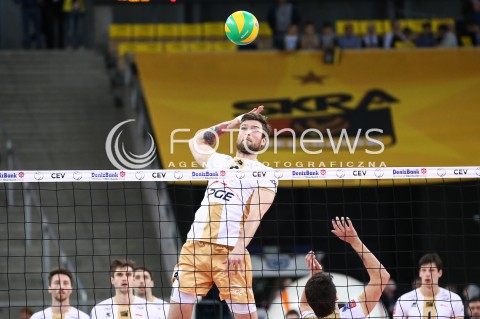 24.03.2016 LODZ POLAND<br />
SIATKOWKA LIGA MISTRZOW MEN CEV VOLLEYBALL CHAMPIONS LEAGUE 2015/2016<br />
MATCH PGE SKRA BELCHATOW - ZENIT KAZAN<br />
N/Z ANDRZEJ WRONA SYLWETKA<br />
 