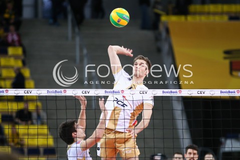  24.03.2016 LODZ POLAND<br />
SIATKOWKA LIGA MISTRZOW MEN CEV VOLLEYBALL CHAMPIONS LEAGUE 2015/2016<br />
MATCH PGE SKRA BELCHATOW - ZENIT KAZAN<br />
N/Z KAROL KLOS SYLWETKA<br />
 