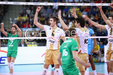  24.03.2016 LODZ POLAND<br />
SIATKOWKA LIGA MISTRZOW MEN CEV VOLLEYBALL CHAMPIONS LEAGUE 2015/2016<br />
MATCH PGE SKRA BELCHATOW - ZENIT KAZAN<br />
N/Z RADOSC EMOCJE WYGRANA<br />
 