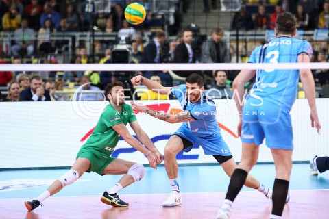  24.03.2016 LODZ POLAND<br />
SIATKOWKA LIGA MISTRZOW MEN CEV VOLLEYBALL CHAMPIONS LEAGUE 2015/2016<br />
MATCH PGE SKRA BELCHATOW - ZENIT KAZAN<br />
N/Z JOHN MATTHEW ANDERSON TEODOR SALPAROV<br />
 