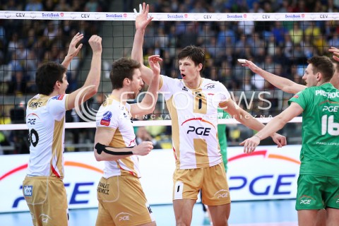  24.03.2016 LODZ POLAND<br />
SIATKOWKA LIGA MISTRZOW MEN CEV VOLLEYBALL CHAMPIONS LEAGUE 2015/2016<br />
MATCH PGE SKRA BELCHATOW - ZENIT KAZAN<br />
N/Z RADOSC EMOCJE WYGRANA<br />
 