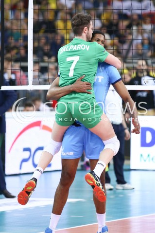  24.03.2016 LODZ POLAND<br />
SIATKOWKA LIGA MISTRZOW MEN CEV VOLLEYBALL CHAMPIONS LEAGUE 2015/2016<br />
MATCH PGE SKRA BELCHATOW - ZENIT KAZAN<br />
N/Z RADOSC EMOCJE WYGRANA<br />
 