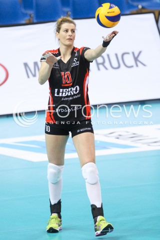  24.03.2016 RZESZOW<br />SIATKOWKA ORLEN LIGA 2015/2016 WOMEN VOLLEYBALL POLAND POLISH ORLENLIGA LEAGUE SEASON 2015/2016<br />MECZ O 9. MIEJSCE<br />MECZ DEVELOPRES SKYRES RZESZOW - KS PALAC BYDGOSZCZ <br />N/Z JOANNA KULIGOWSKA SYLWETKA <br /> 
