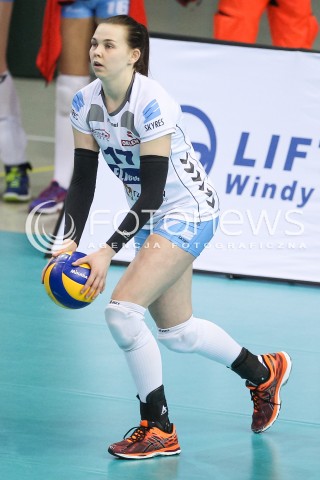  24.03.2016 RZESZOW<br />SIATKOWKA ORLEN LIGA 2015/2016 WOMEN VOLLEYBALL POLAND POLISH ORLENLIGA LEAGUE SEASON 2015/2016<br />MECZ O 9. MIEJSCE<br />MECZ DEVELOPRES SKYRES RZESZOW - KS PALAC BYDGOSZCZ <br />N/Z AGATA SKIBA SYLWETKA <br /> 