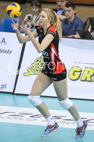  24.03.2016 RZESZOW<br />SIATKOWKA ORLEN LIGA 2015/2016 WOMEN VOLLEYBALL POLAND POLISH ORLENLIGA LEAGUE SEASON 2015/2016<br />MECZ O 9. MIEJSCE<br />MECZ DEVELOPRES SKYRES RZESZOW - KS PALAC BYDGOSZCZ <br />N/Z MARTA ZIOLKOWSKA SYLWETKA <br /> 