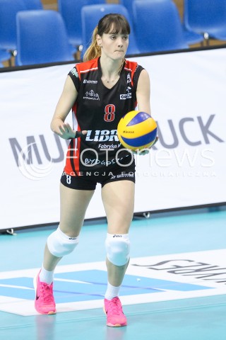  24.03.2016 RZESZOW<br />SIATKOWKA ORLEN LIGA 2015/2016 WOMEN VOLLEYBALL POLAND POLISH ORLENLIGA LEAGUE SEASON 2015/2016<br />MECZ O 9. MIEJSCE<br />MECZ DEVELOPRES SKYRES RZESZOW - KS PALAC BYDGOSZCZ <br />N/Z EWELINA KRZYWICKA SYLWETKA <br /> 