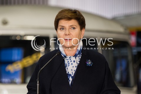  30.03.2016 SANOK <br />WIZYTA PREMIER BEATY SZYDLO W WOJEWODZTWIE PODKARPACKIM<br />SPOTKANIE Z MIESZKANCAMI SANOKA W FABRYCE AUTOBUSOW AUTOSAN<br />N/Z BEATA SZYDLO <br /> 