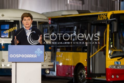  30.03.2016 SANOK <br />WIZYTA PREMIER BEATY SZYDLO W WOJEWODZTWIE PODKARPACKIM<br />SPOTKANIE Z MIESZKANCAMI SANOKA W FABRYCE AUTOBUSOW AUTOSAN<br />N/Z BEATA SZYDLO <br /> 