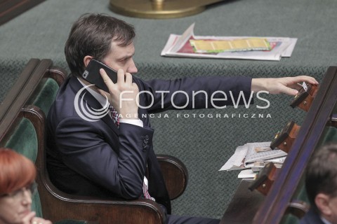  31.03.2016 WARSZAWA SEJM<br />POSIEDZENIE SEJMU RP<br />N/Z ZBIGNIEW ZIOBRO<br /> 
