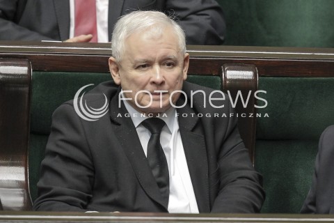  31.03.2016 WARSZAWA SEJM<br />POSIEDZENIE SEJMU RP<br />N/Z JAROSLAW KACZYNSKI<br /> 