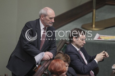  31.03.2016 WARSZAWA SEJM<br />POSIEDZENIE SEJMU RP<br />N/Z ANTONI MACIEREWICZ ZBIGNIEW ZIOBRO<br /> 