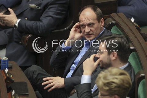  31.03.2016 WARSZAWA SEJM<br />POSIEDZENIE SEJMU RP<br />N/Z PAWEL KUKIZ<br /> 