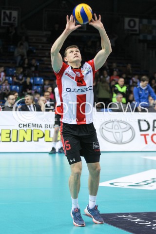  31.03.2016 RZESZOW<br />SIATKOWKA PLUSLIGA 2015/2016 MEN VOLLEYBALL POLAND POLISH PLUS LIGA LEAGUE SEASON 2015/2016<br />MECZ ASSECO RESOVIA RZESZOW - MKS BEDZIN <br />N/Z LUKAS TICHACEK SYLWETKA <br /> 