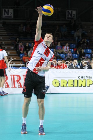  31.03.2016 RZESZOW<br />SIATKOWKA PLUSLIGA 2015/2016 MEN VOLLEYBALL POLAND POLISH PLUS LIGA LEAGUE SEASON 2015/2016<br />MECZ ASSECO RESOVIA RZESZOW - MKS BEDZIN <br />N/Z LUKAS TICHACEK SYLWETKA <br /> 