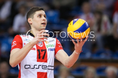  31.03.2016 RZESZOW<br />SIATKOWKA PLUSLIGA 2015/2016 MEN VOLLEYBALL POLAND POLISH PLUS LIGA LEAGUE SEASON 2015/2016<br />MECZ ASSECO RESOVIA RZESZOW - MKS BEDZIN <br />N/Z NIKOLAY PENCHEV ( NIKOLAJ PENCZEW ) SYLWETKA <br /> 