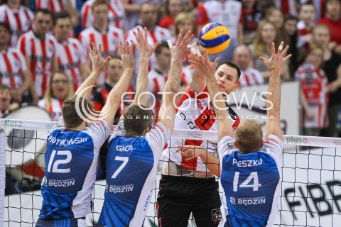  31.03.2016 RZESZOW<br />SIATKOWKA PLUSLIGA 2015/2016 MEN VOLLEYBALL POLAND POLISH PLUS LIGA LEAGUE SEASON 2015/2016<br />MECZ ASSECO RESOVIA RZESZOW - MKS BEDZIN <br />N/Z BARTOSZ KUREK <br /> 