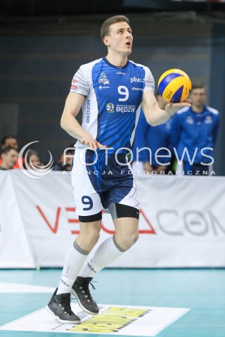  31.03.2016 RZESZOW<br />SIATKOWKA PLUSLIGA 2015/2016 MEN VOLLEYBALL POLAND POLISH PLUS LIGA LEAGUE SEASON 2015/2016<br />MECZ ASSECO RESOVIA RZESZOW - MKS BEDZIN <br />N/Z SEBASTIAN WARDA SYLWETKA <br /> 
