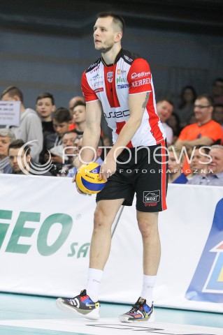  31.03.2016 RZESZOW<br />SIATKOWKA PLUSLIGA 2015/2016 MEN VOLLEYBALL POLAND POLISH PLUS LIGA LEAGUE SEASON 2015/2016<br />MECZ ASSECO RESOVIA RZESZOW - MKS BEDZIN <br />N/Z BARTOSZ KUREK SYLWETKA <br /> 