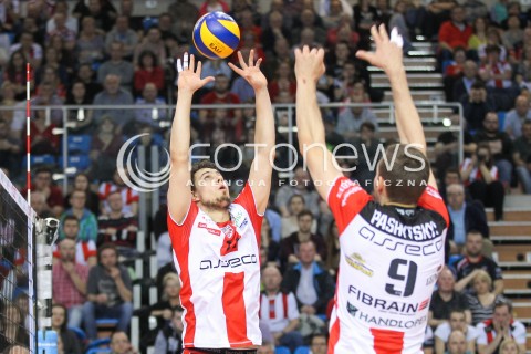  31.03.2016 RZESZOW<br />SIATKOWKA PLUSLIGA 2015/2016 MEN VOLLEYBALL POLAND POLISH PLUS LIGA LEAGUE SEASON 2015/2016<br />MECZ ASSECO RESOVIA RZESZOW - MKS BEDZIN <br />N/Z FABIAN DRZYZGA DMYTRO PASHYTSKYY ( PASZYCKI ) <br /> 