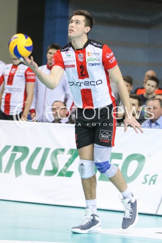  31.03.2016 RZESZOW<br />SIATKOWKA PLUSLIGA 2015/2016 MEN VOLLEYBALL POLAND POLISH PLUS LIGA LEAGUE SEASON 2015/2016<br />MECZ ASSECO RESOVIA RZESZOW - MKS BEDZIN <br />N/Z THOMAS JAESCHKE SYLWETKA <br /> 