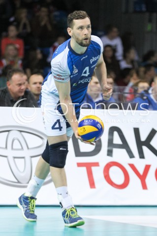  31.03.2016 RZESZOW<br />SIATKOWKA PLUSLIGA 2015/2016 MEN VOLLEYBALL POLAND POLISH PLUS LIGA LEAGUE SEASON 2015/2016<br />MECZ ASSECO RESOVIA RZESZOW - MKS BEDZIN <br />N/Z MACIEJ PAWLINSKI SYLWETKA <br /> 