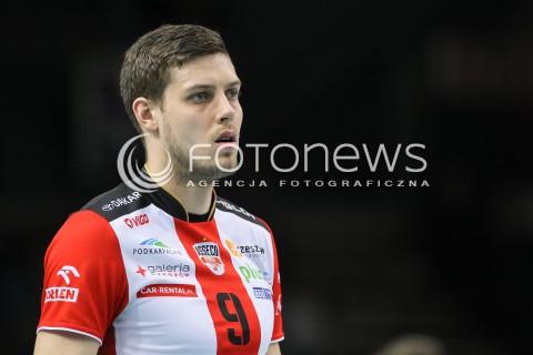  31.03.2016 RZESZOW<br />SIATKOWKA PLUSLIGA 2015/2016 MEN VOLLEYBALL POLAND POLISH PLUS LIGA LEAGUE SEASON 2015/2016<br />MECZ ASSECO RESOVIA RZESZOW - MKS BEDZIN <br />N/Z DMYTRO PASHYTSKYY ( PASZYCKI ) SYLWETKA <br /> 