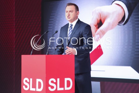  02.04.2016 LODZ<br />
SAMORZADOWY KONGRES SOJUSZU LEWICY DEMOKRATYCZNEJ W LODZI<br />
N/Z TOMASZ TRELA SYLWETKA<br />
 