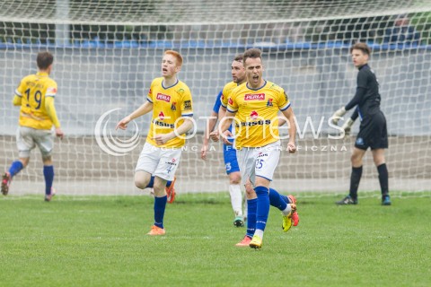  09.04.2016 RZESZOW <br />PILKA NOZNA III LIGA LUBELSKO - PODKARPACKA SEZON 2015/2016 <br />MECZ STAL RZESZOW - MOTOR LUBLIN <br />N/Z FILIP DROZD RADOSC BRAMKA GOL NA 1:1<br /> 