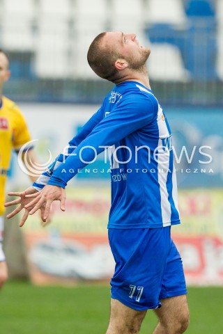  09.04.2016 RZESZOW <br />PILKA NOZNA III LIGA LUBELSKO - PODKARPACKA SEZON 2015/2016 <br />MECZ STAL RZESZOW - MOTOR LUBLIN <br />N/Z PIOTR PREDOTA ZLOSC EMOCJE NIEUDANY STRZAL<br /> 