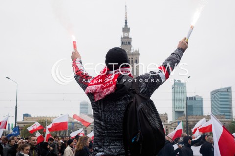 Manifestacja środowisk narodowych w Warszawie