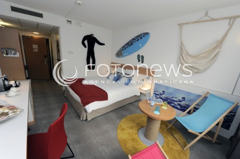 Prezentacja wnętrz hotelu Novotel w Warszawie