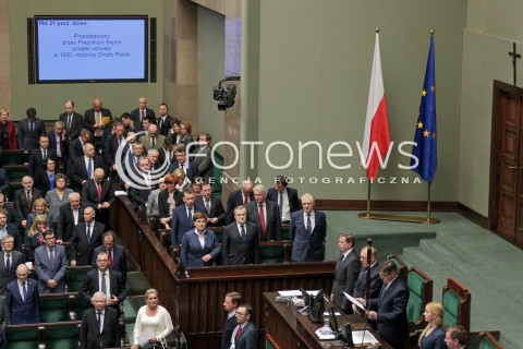  13.04.2016 WARSZAWA SEJM<br />POSIEDZENIE SEJMU RP<br />N/Z POSLOWIE SALA OBRAD PREMIER BEATA SZYDLO PIOTR GLINSKI<br /> 
